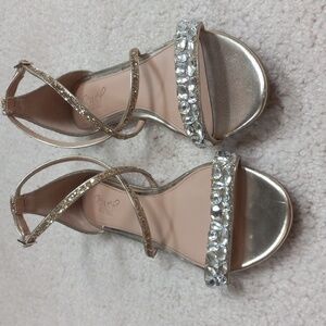 Badgley Mischka sparkley sandals